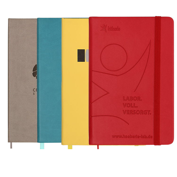 Punotebook S2 pocket notebook collection - high-volume custom branded A6 notebooks for trade show giveaways, retail packaging inserts and mass promotional distribution