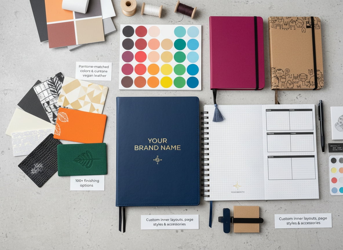 Wide range of notebook customization options