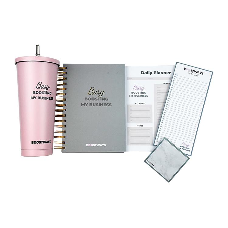 To do list daily planner custom logo gift set notepad