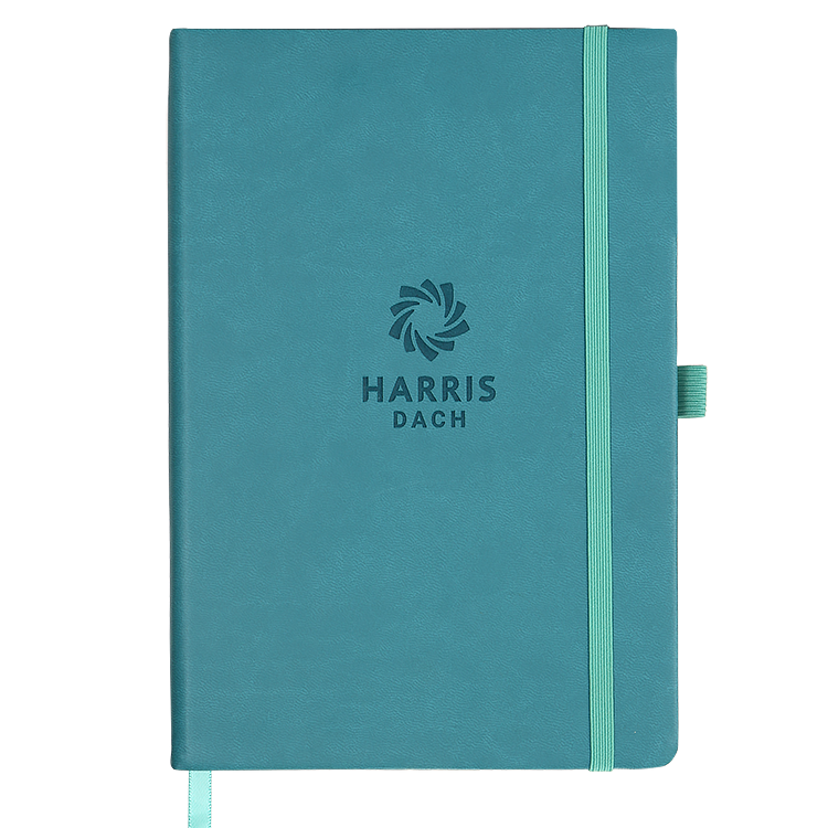 Custom PU leather cover notebook with logo