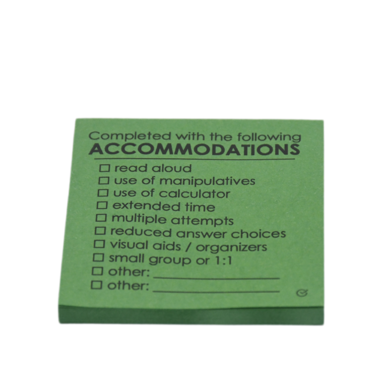 Custom logo business information sticky notes