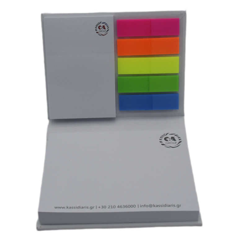 Customized Hardcover Sticky Note Gift Set | Premium Branded Stationery Booklet
